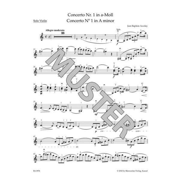 Bärenreiter Accolay Concerto Nr.1