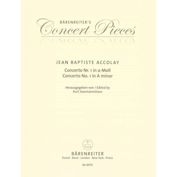 Bärenreiter Accolay Concerto Nr.1