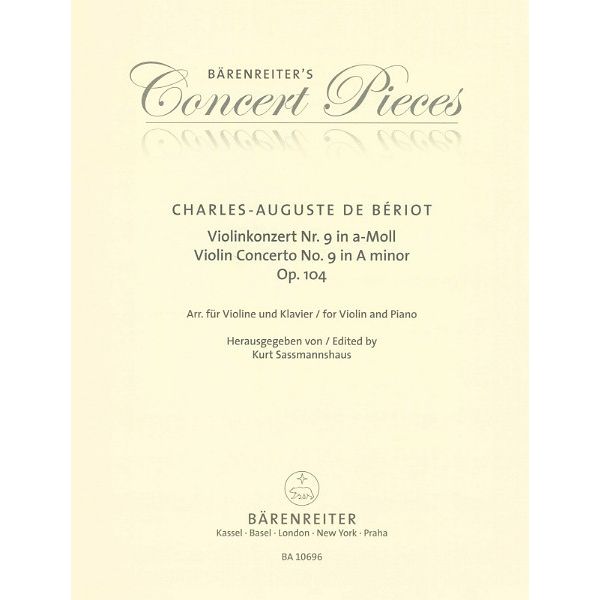Bärenreiter Bériot Concerto 9 op.104