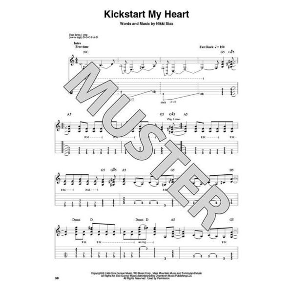 Live Wire Sheet Music, Motley Crue