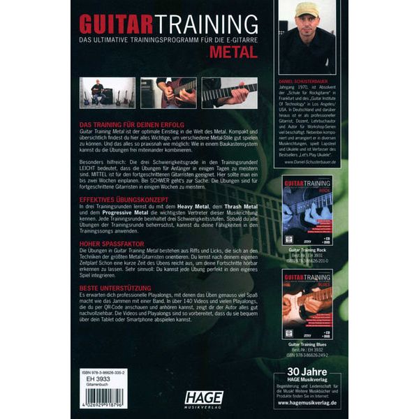 Hage Musikverlag Guitar Training Metal