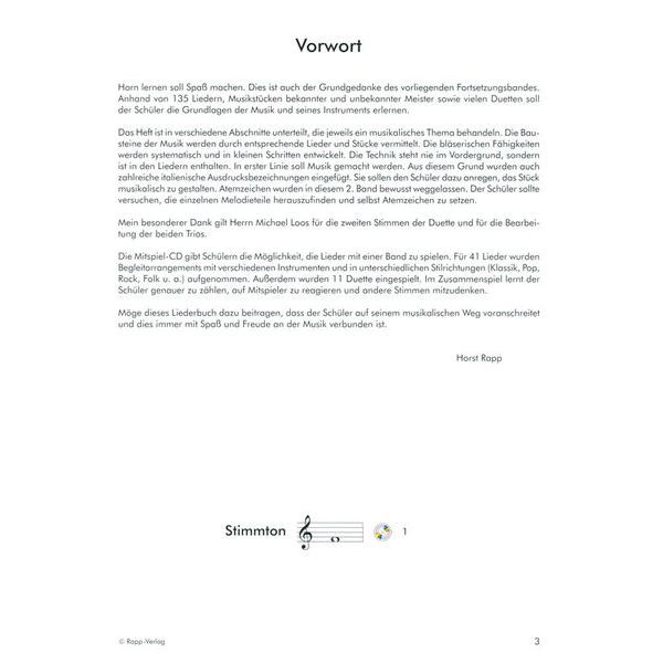 Horst Rapp Verlag Horn Lernen mit Spaß 2