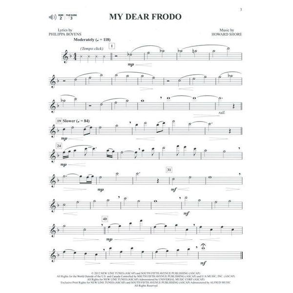 Alfred Music Publishing Hobbit Trilogy Flute