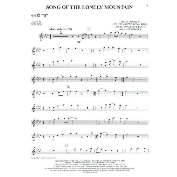 Alfred Music Publishing Hobbit Trilogy Flute