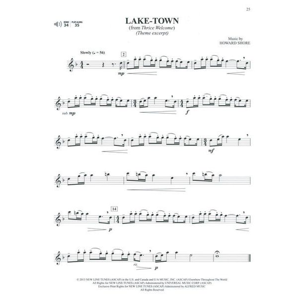 Alfred Music Publishing Hobbit Trilogy Flute