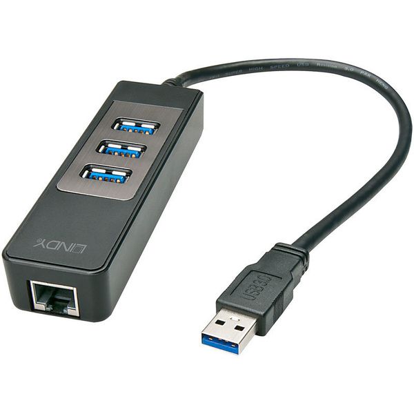 LINDY Adaptateur USB-A 2.0 Mâle vers Fast Ethernet RJ45 Femelle