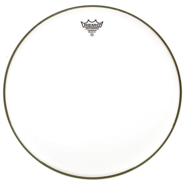 Remo 15" Emperor White smooth