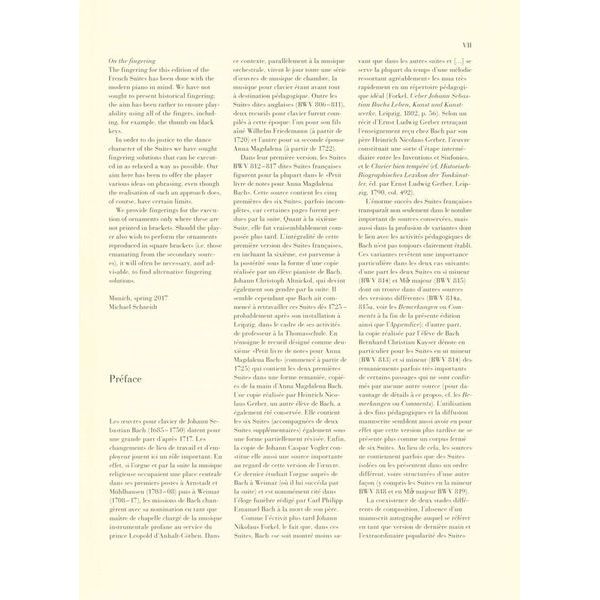 Henle Verlag Bach Französische Suiten