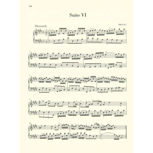 Henle Verlag Bach Französische Suiten