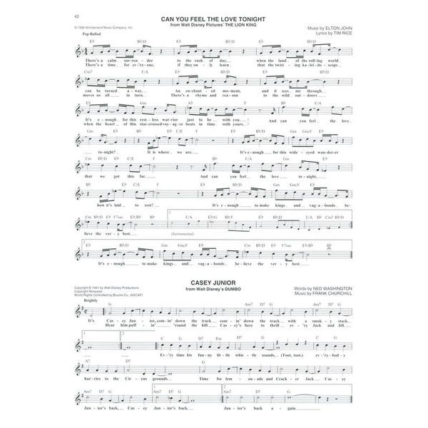 Hal Leonard Disney Fake Book 4th Edition