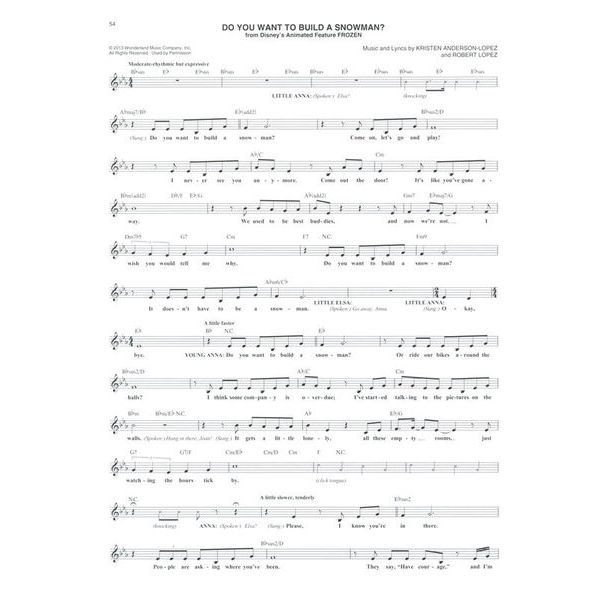 Hal Leonard Disney Fake Book 4th Edition