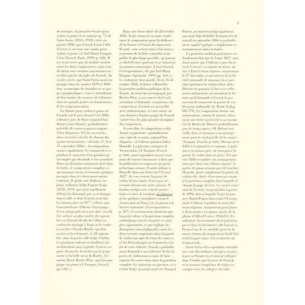 Henle Verlag Franck Violinsonate A-Dur