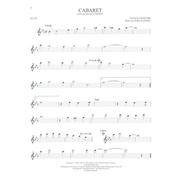 Hal Leonard 101 Broadway Songs Flute