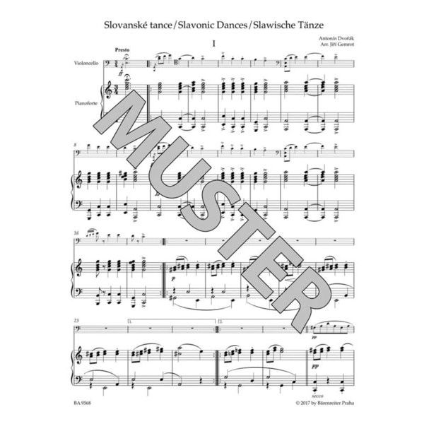 Bärenreiter Dvorák Slavonic Dances op.46