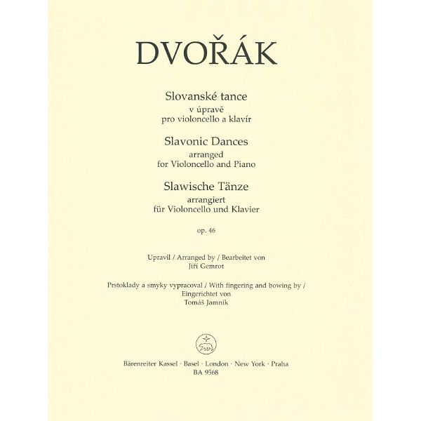 Bärenreiter Dvorák Slavonic Dances op.46