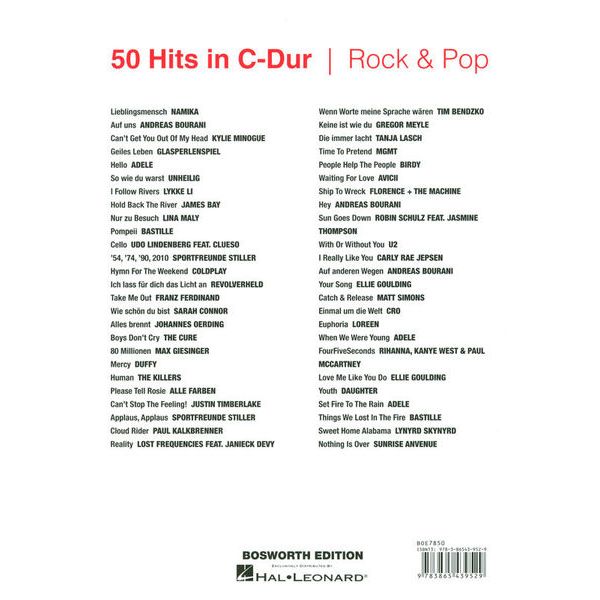 Bosworth 50 Hits in C-Dur Rock & Pop 1