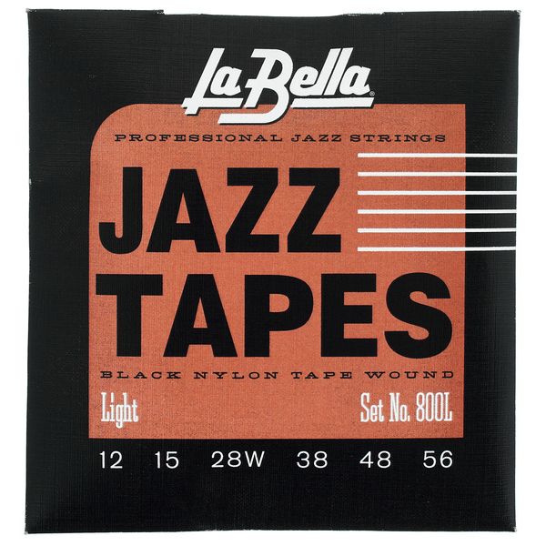 La Bella 800L Jazz Black Nylon L