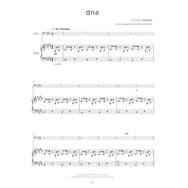 Chester Music Einaudi The Cello Collection