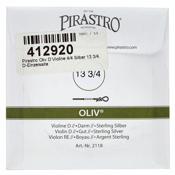 Pirastro Oliv D Violin 4/4 Sl 13 3/4