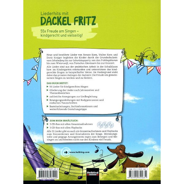 Helbling Verlag Liederhits mit Dackel Fritz