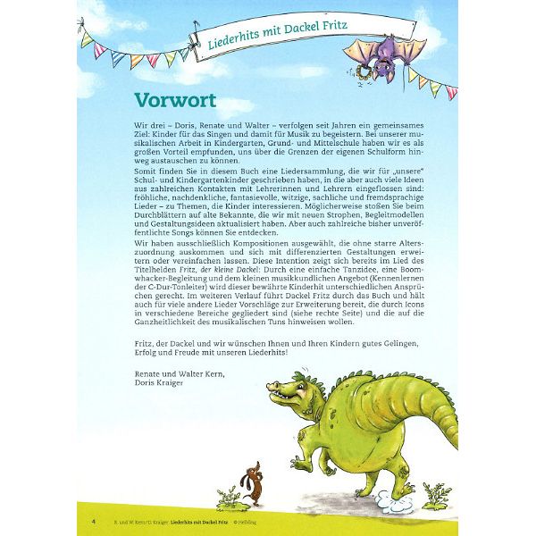 Helbling Verlag Liederhits mit Dackel Fritz