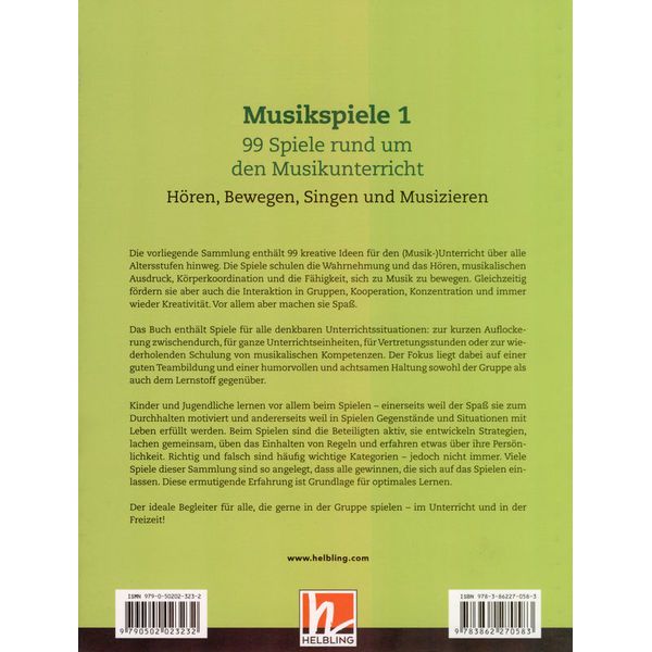 Helbling Verlag Musikspiele 1