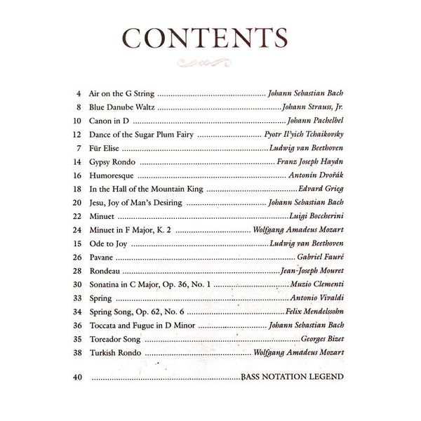 Hal Leonard Classical Themes For E-Bass