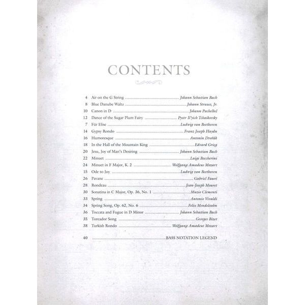Hal Leonard Classical Themes For E-Bass