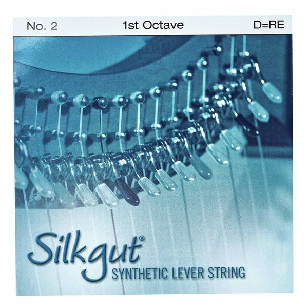 Bow Brand Silkgut 1st D Harp String No.2