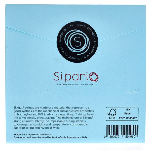 Sipario Silkgut 1st D Harp String No.2