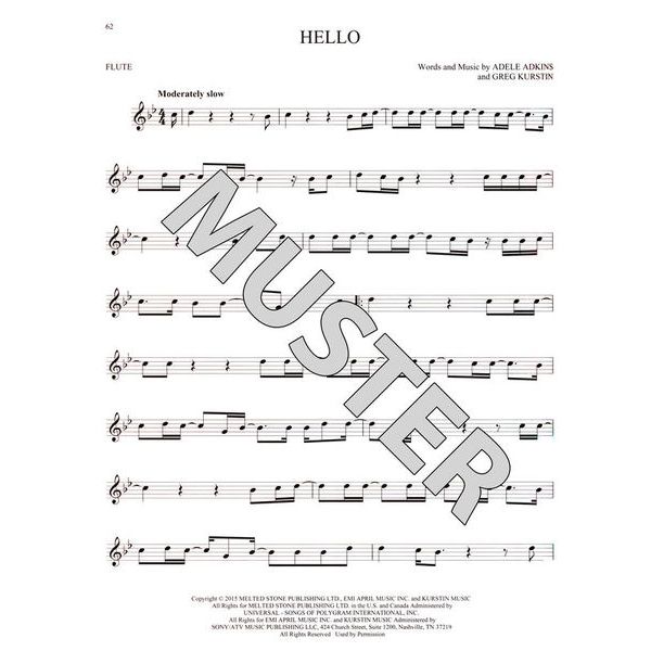 Hal Leonard 101 Hit Songs For Flute