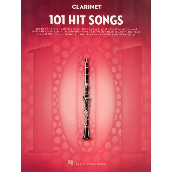 Hal Leonard 101 Hit Songs For Clarinet