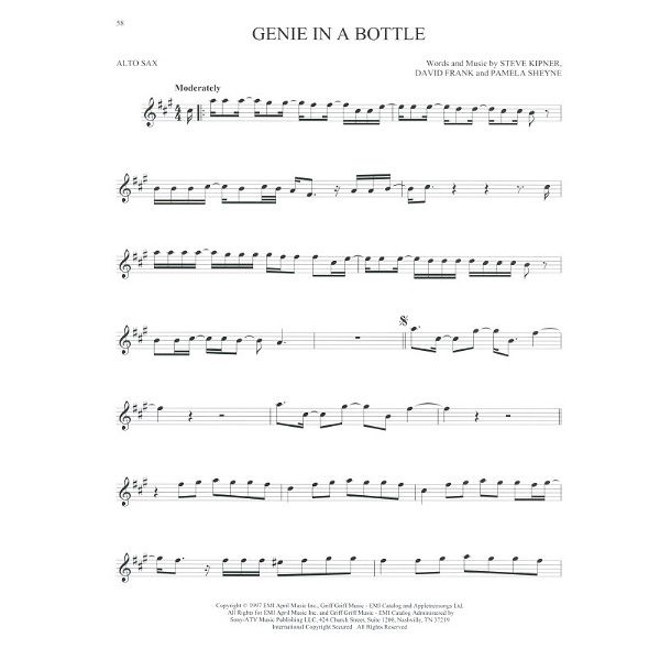 Hal Leonard 101 Hit Songs For Alt Sax