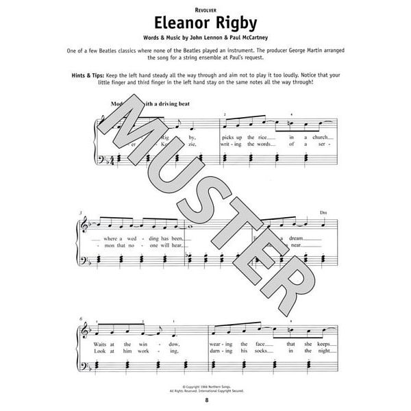 Hal Leonard Really Easy Piano The Beatles