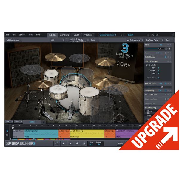 Toontrack Superior Drummer 3 Crossgrade