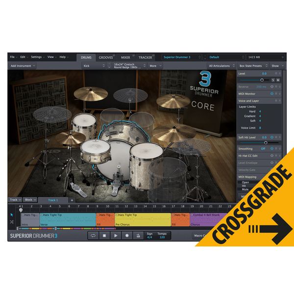 Toontrack Superior Drummer 3 Crossgrade