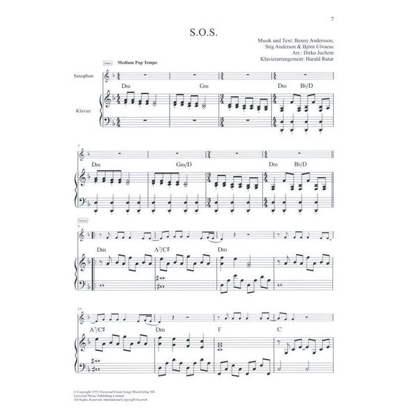 Schott Abba Classics T-Sax