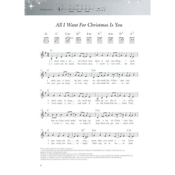Schott Weihnachtslieder Gitarre XXL