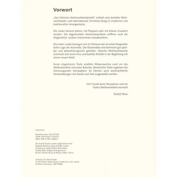 Schott Mauz Fröhliche Weihnacht