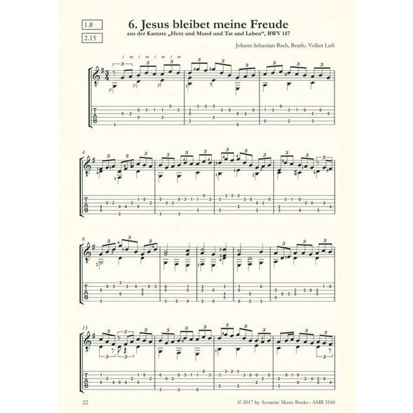 Acoustic Music Books 40 Masterworks J.S.Bach