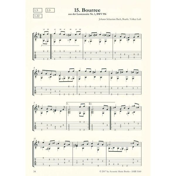 Acoustic Music Books 40 Masterworks J.S.Bach
