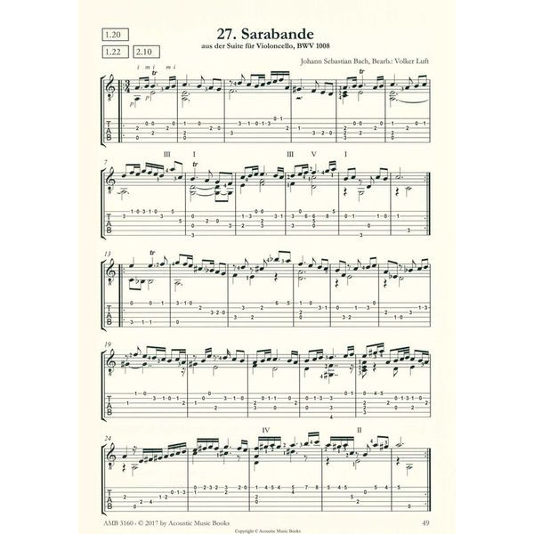 Acoustic Music Books 40 Masterworks J.S.Bach