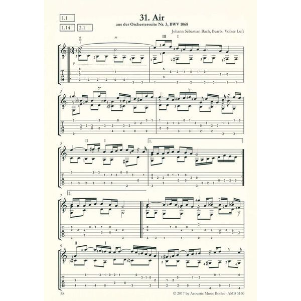 Acoustic Music Books 40 Masterworks J.S.Bach