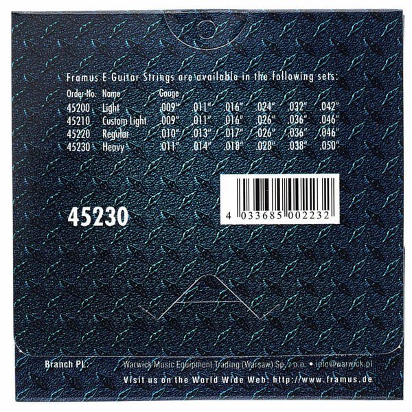 Framus Blue Label Strings Set 11-50