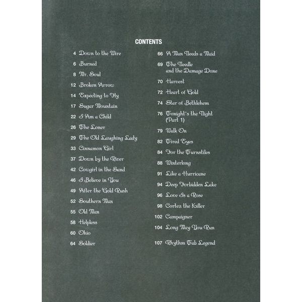 Hal Leonard Neil Young Decade