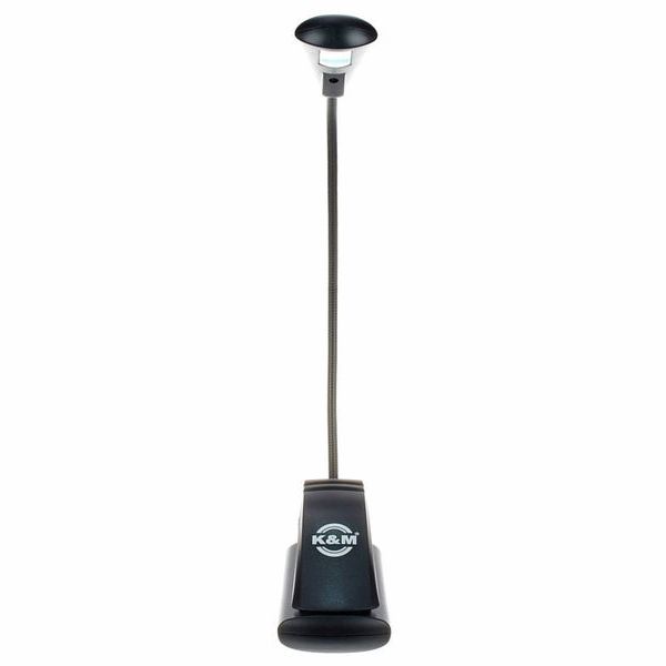 Lampe De Pupitre K&M FlexLight LED Rechargeable - 2 LEDs, 1150 Lux - Col De Cygne Flexible - Clip De Fixation - Noir