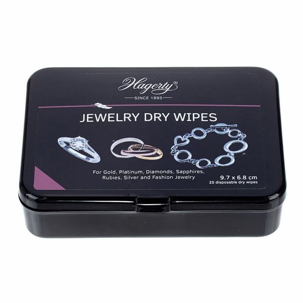 Hagerty Jewel Dry Wipes 25 pcs