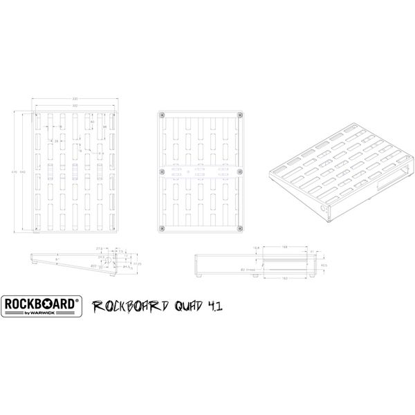 Rockboard QUAD 4.1 B with Gig Bag – Thomann UK
