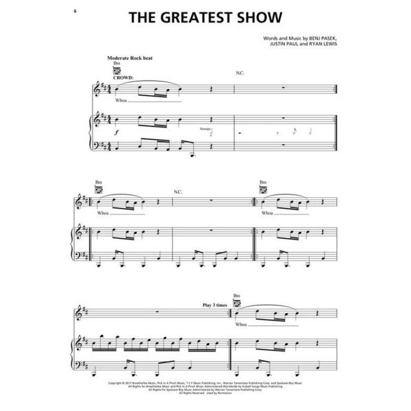 Hal Leonard The Greatest Showman