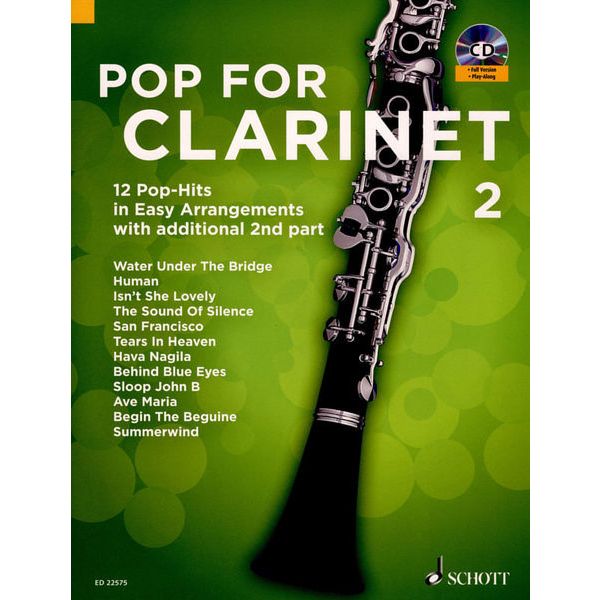 Schott Pop For Clarinet 2